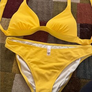 Bright Yellow Bikini Set